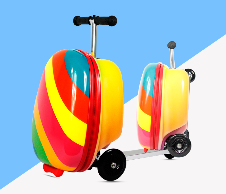 Kids Ride On Suitcase Scooter - 어린이용 라이드온 캐리어 스쿠터 여행용 트롤리