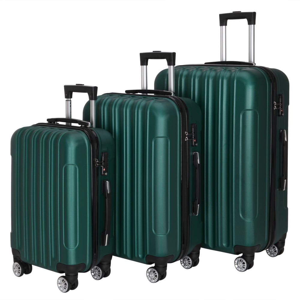 Expandable Hard Shell Luggage Set - 3가지 기능을 갖춘 다용도 대용량 여행용