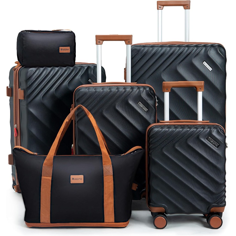 Expandable Hard Shell Luggage Set - 6개로 구성된 하드 셸 확장형 여행