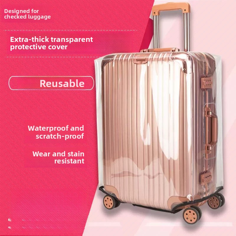 Luggage Protective Cover Transparent - 두꺼운 여행용 보호 커버 투명 방수