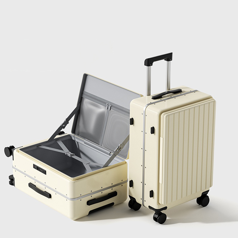 Aluminum Frame Carry On Luggage - 측면 개폐형 수하물 2025 신모델 알루미늄