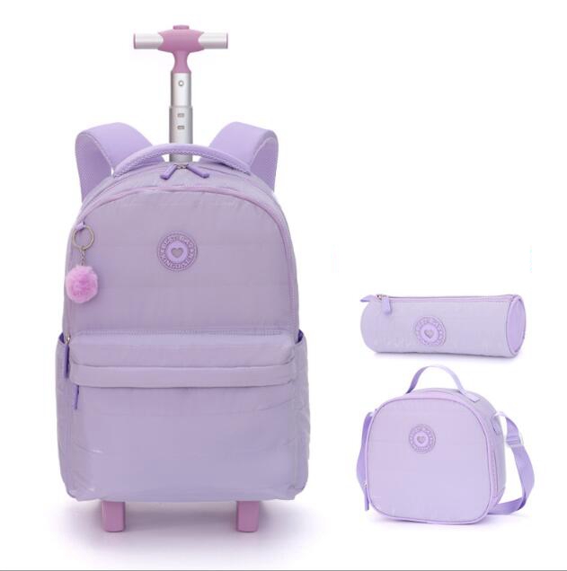 18인치 학교용 바퀴 달린 백팩 가방, 십대 청소년용  - Foldable Rolling Luggage Bag 리뷰 및 가격