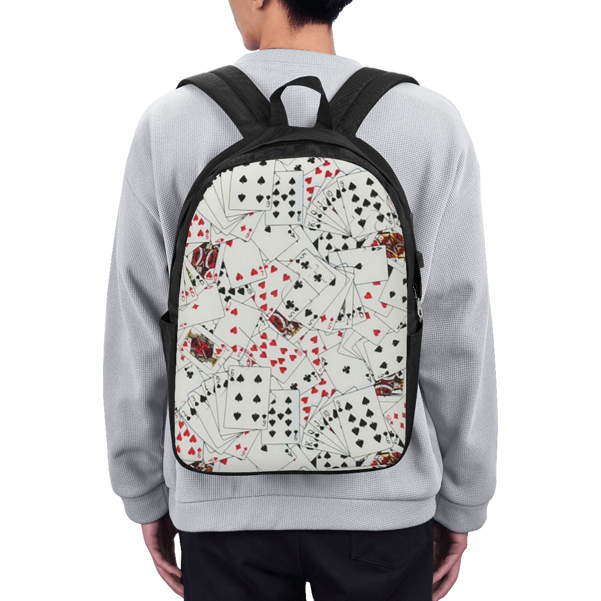 플레잉 카드 포커 프린트 배낭 여행 노트북 가방 컴퓨터 - Travel Bags 리뷰 및 가격