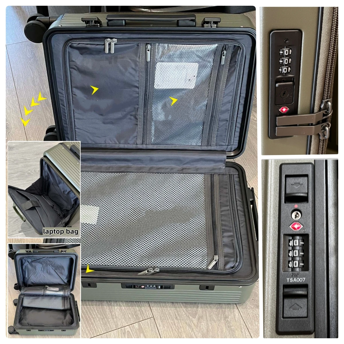 2-in-1 기능성 여행 가방: 분리 가능한 백팩, 노 - Aluminum Frame Carry On Luggage 리뷰 및 가격