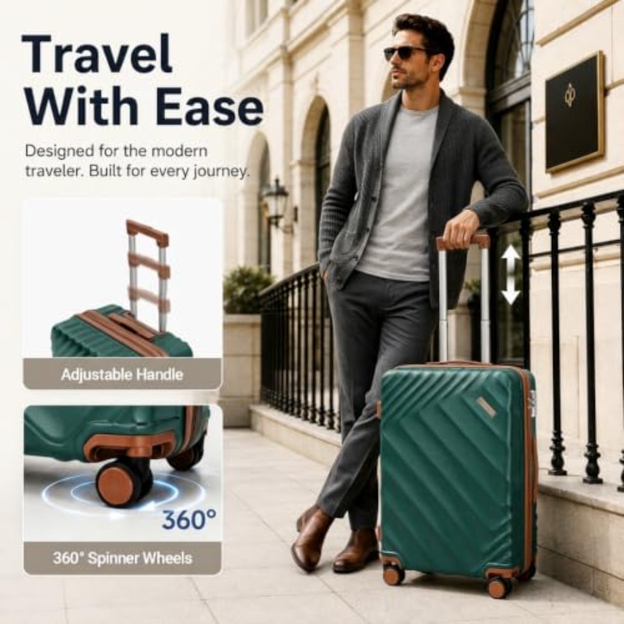 5개로 구성된 하드 셸 확장형 여행 가방 세트, 항공사 - Expandable Hard Shell Luggage Set 리뷰 및 가격