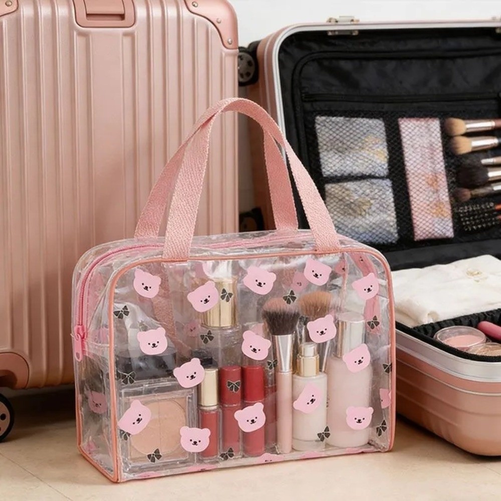 휴대용 대용량 화장품 가방, PVC 소재 방수 기능,  - Cosmetic Bags 리뷰 및 가격