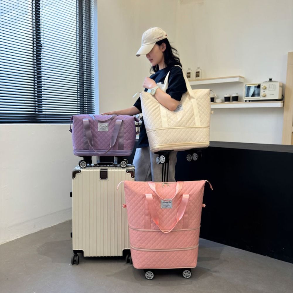 신형 옥스포드 천 더플백 대용량 접이식 여행 가방 숄더 - Foldable Rolling Luggage Bag 리뷰 및 가격