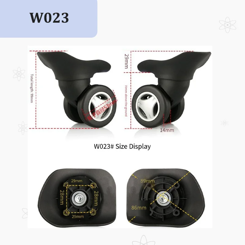 W023 수하물 바퀴 수리 키트 다방향 캐스터 360용 - Silent Replacement Luggage Wheels 리뷰 및 가격