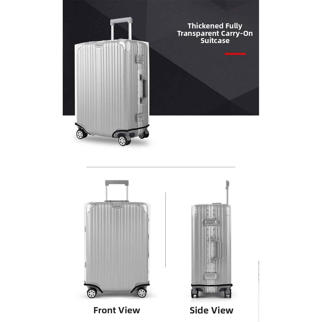 두꺼운 방수 투명 여행용 캐리어 커버 보호 슬리브, 내 - Luggage Protective Cover Transparent 리뷰 및 가격
