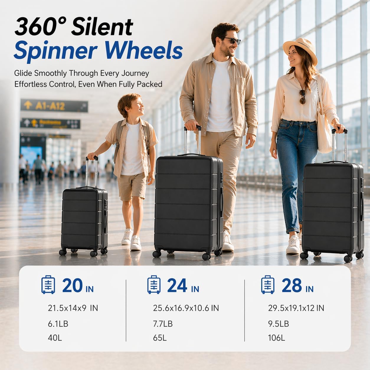 TSA 잠금장치가 있는 YOETEY 확장형 하드쉘 여행 - Expandable Hard Shell Luggage Set 리뷰 및 가격