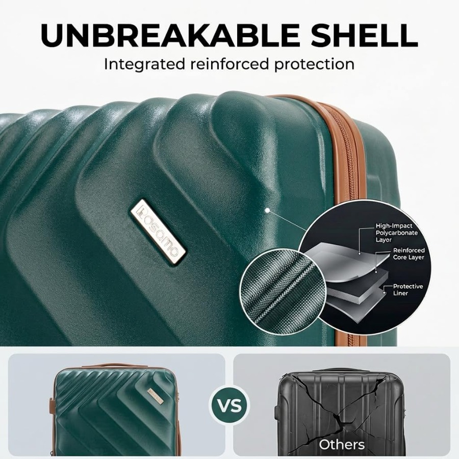5개로 구성된 하드 셸 확장형 여행 가방 세트, 항공사 - Expandable Hard Shell Luggage Set 리뷰 및 가격
