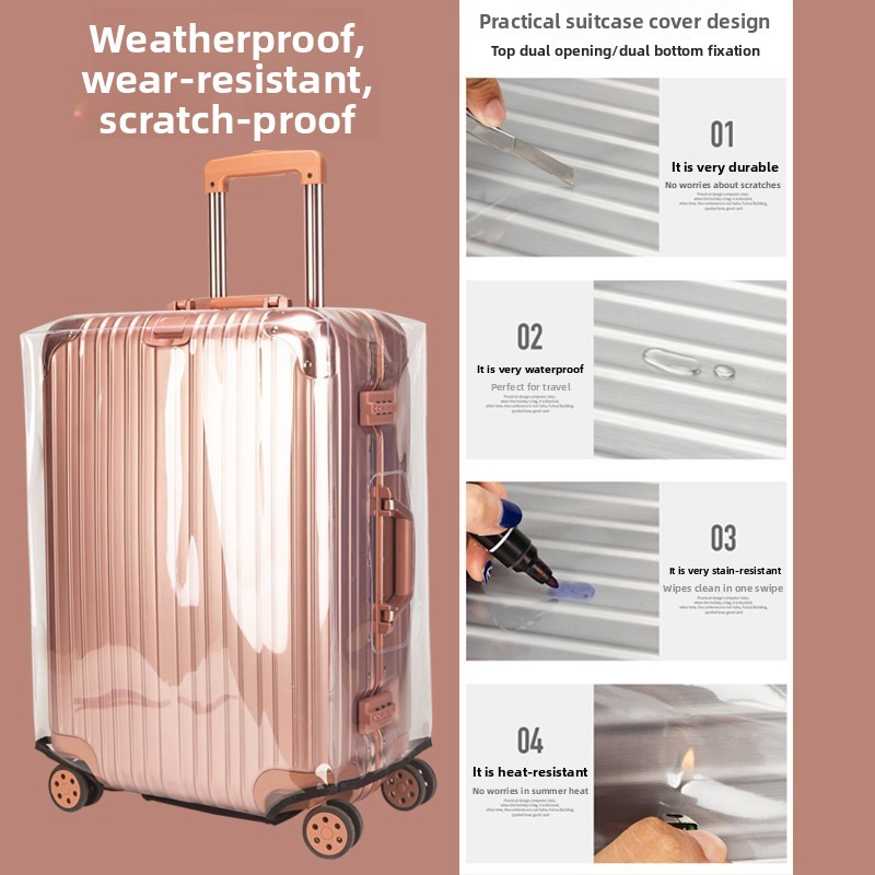 두꺼운 여행용 보호 커버 투명 방수 내마모성 수하물 보 - Luggage Protective Cover Transparent 리뷰 및 가격