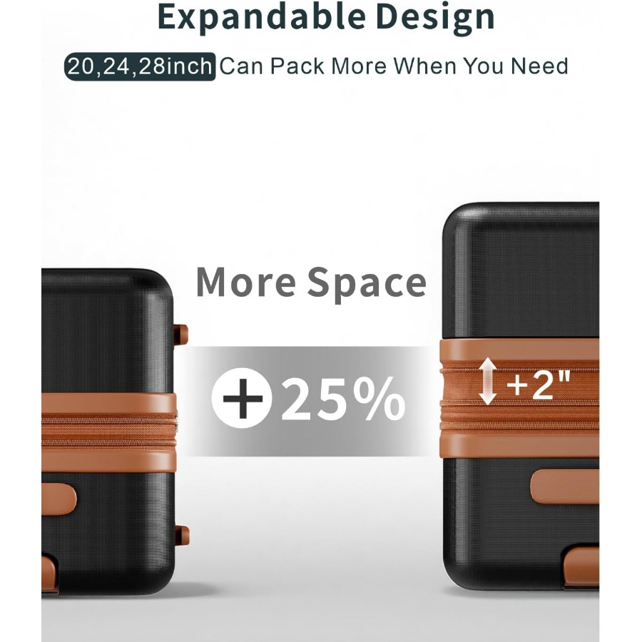 3개 세트, 확장 가능한 바퀴 달린 하드쉘 대형 여행  - Expandable Hard Shell Luggage Set 리뷰 및 가격