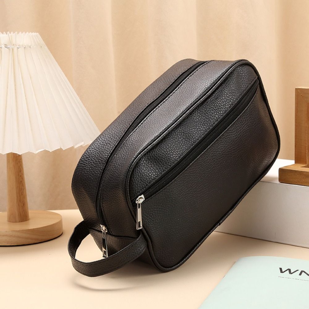 휴대용 대용량 남성용 화장품 가방, 여행용 PU 가죽  - Cosmetic Bags 리뷰 및 가격