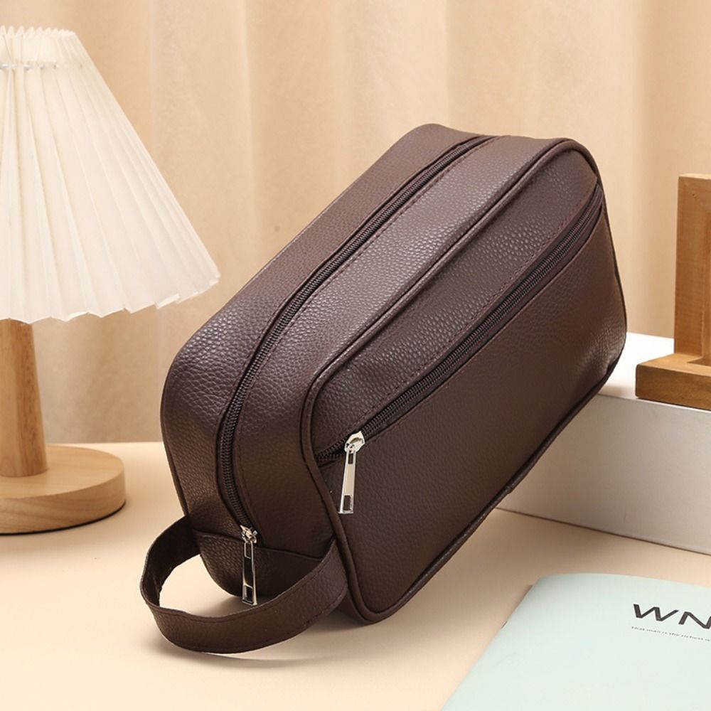 휴대용 대용량 남성용 화장품 가방, 여행용 PU 가죽  - Cosmetic Bags 리뷰 및 가격